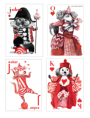 Playing Cards with a Cat Theme-Amuse your friends and enjoy your card games even more with delightful cat themed playing cards.