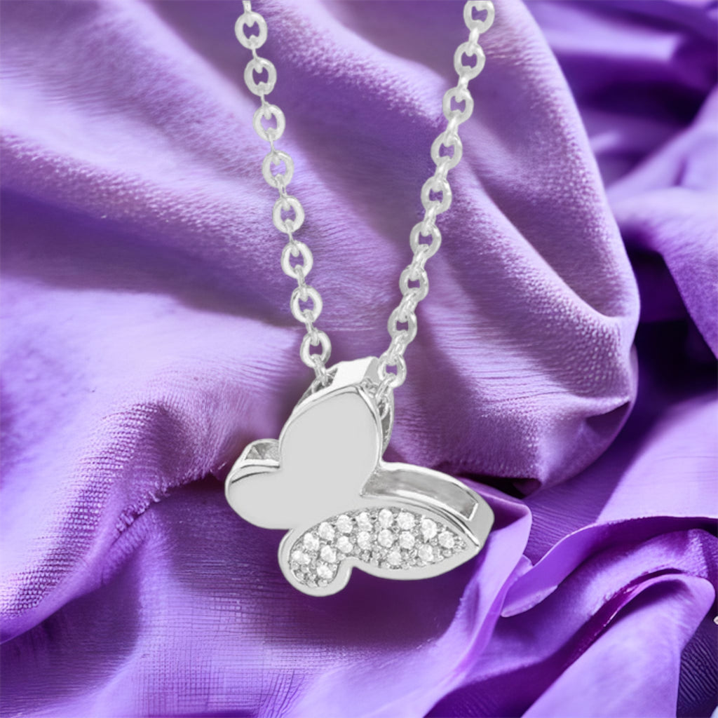 Butterfly Design Necklace - Three colours to choose from