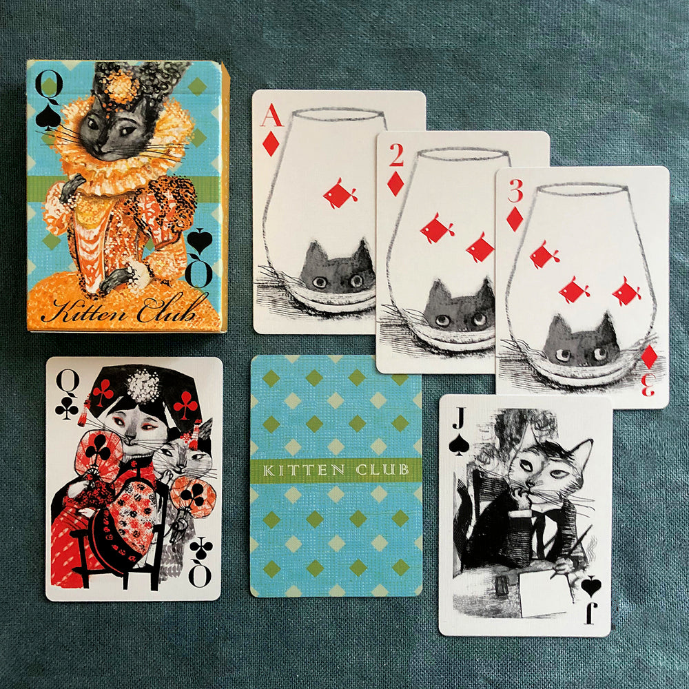 Playing Cards with a Cat Theme-Amuse your friends and enjoy your card games even more with delightful cat themed playing cards.