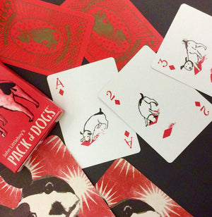 Playing cards with a Dog theme-Amuse your friends and enjoy your card games even more with fun dog themed playing cards.